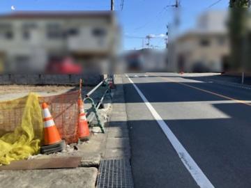 前面道路含む現地写真／南側県道(2026年2月)